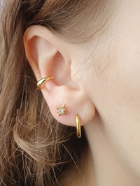 Kolczyki gwiazdki z cyrkoniami-4