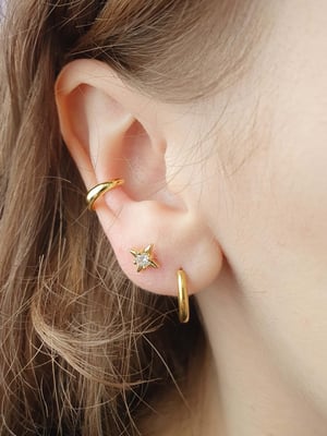 Kolczyki gwiazdki z cyrkoniami-4