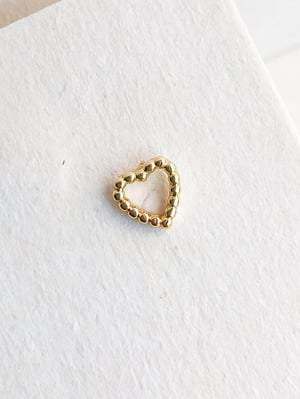 Kolczyk z serduszkiem Golden Heart - 1 szt.