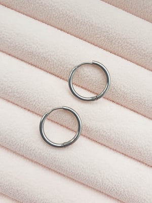 Srebrne kolczyki koła Simple 15 mm