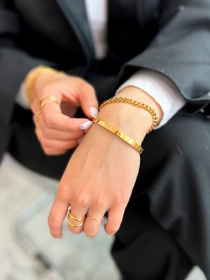 Bransoletka pozlacana sztywna – KAJO JEWELS BIZUTERIA-8