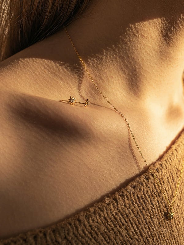 Naszyjnik z gwiazdką i cyrkonią