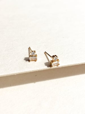 Kolczyk z cyrkoniami Micro Glow - 1 szt.