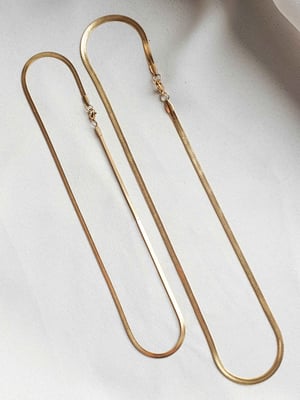 Pozłacany łańcuszek Snake Chain XL-4