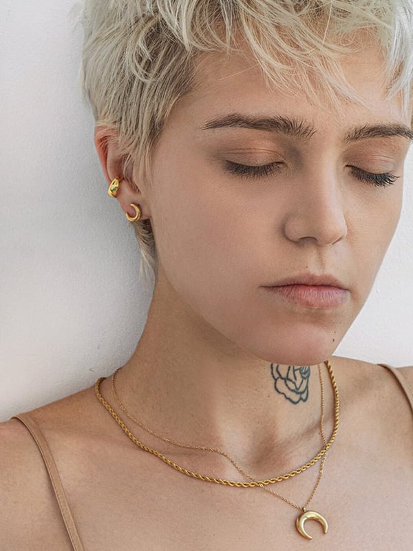 Naszyjnik Lunula w kształcie półksiężyca