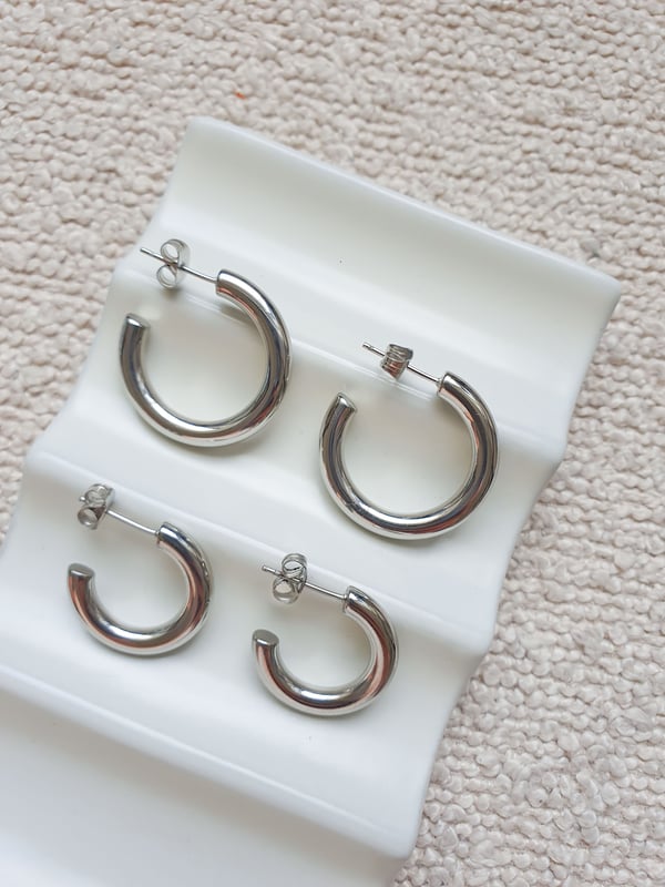 Srebrne kolczyki koła Classic Hoop L