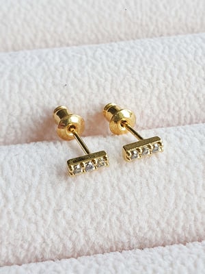 Kolczyki z cyrkoniami Micro Line