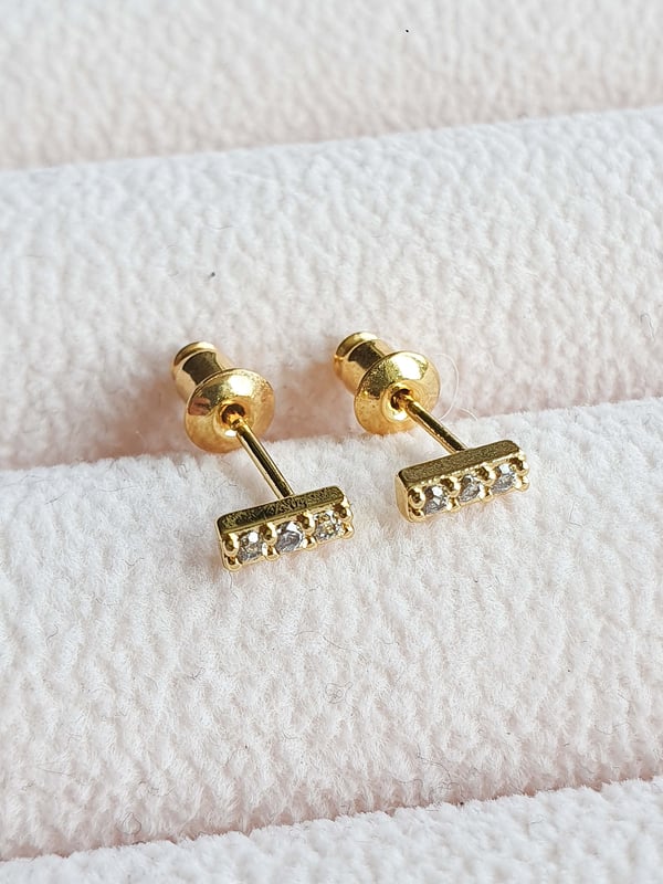 Kolczyki z cyrkoniami Micro Line