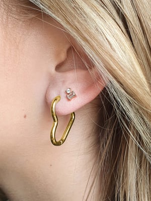 KAJO Jewels Produkt Kolczyki Heart Hoop Gold