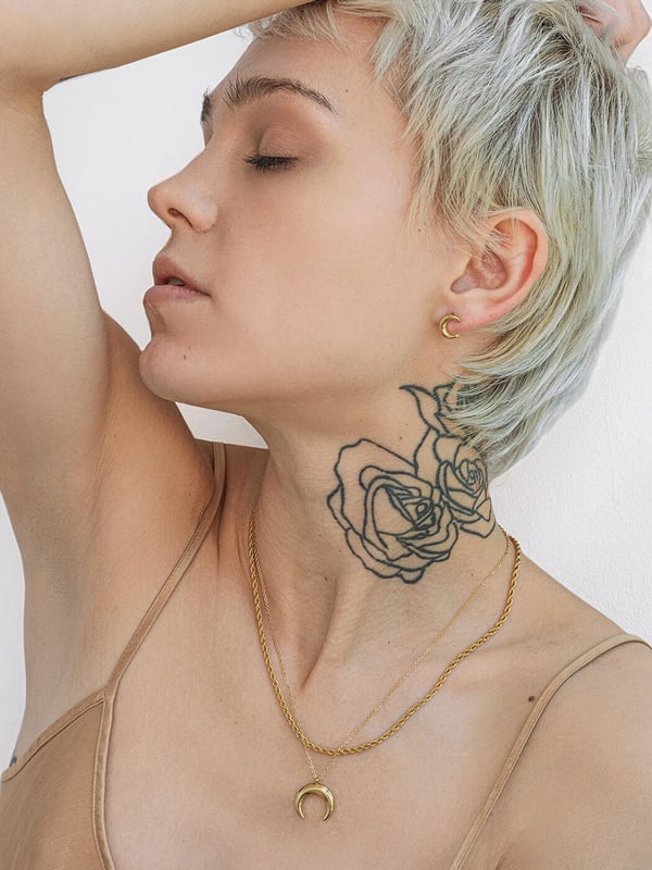 Naszyjnik Lunula w kształcie półksiężyca