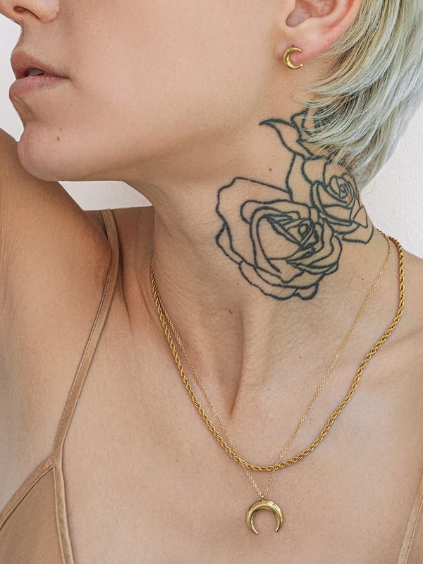 Naszyjnik Lunula w kształcie półksiężyca