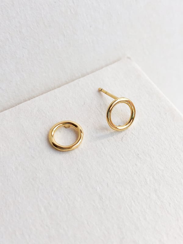 Pozłacane kolczyki Golden Circle