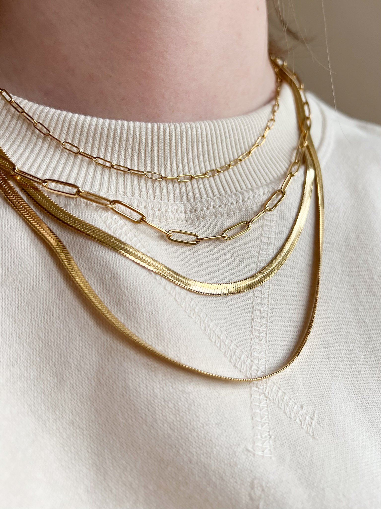 Lancuszek z podluznymi ogniwami Mini i Regular 2 – Bizuteria KAJO Jewels