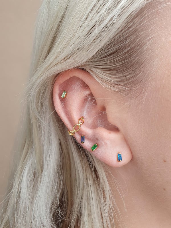 Delikatny kolczyk z Sodalitem - 1 szt.