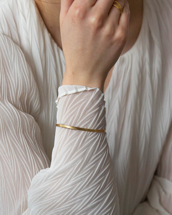 Pozłacana bransoletka Snake Chain