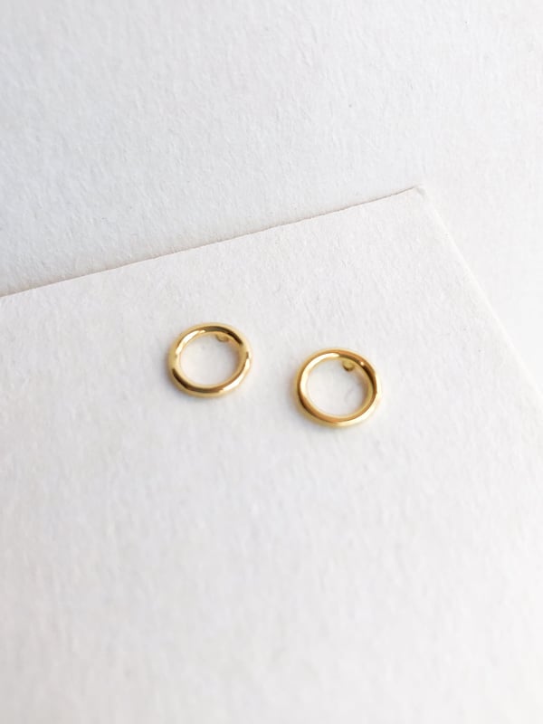 Pozłacane kolczyki Golden Circle