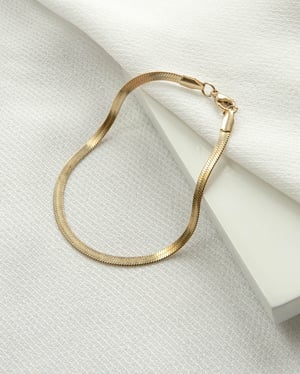 Pozłacana bransoletka Snake Chain