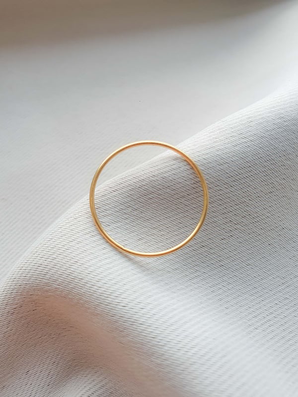 Wodoodporna cieniutka obrączka Basic