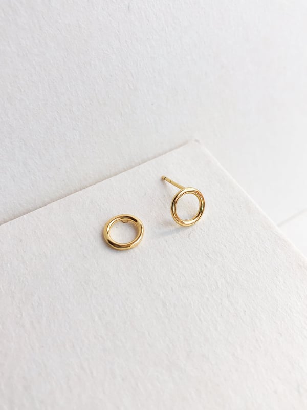 Pozłacane kolczyki Golden Circle