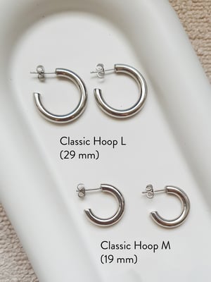 Srebrne kolczyki koła Classic Hoop M L