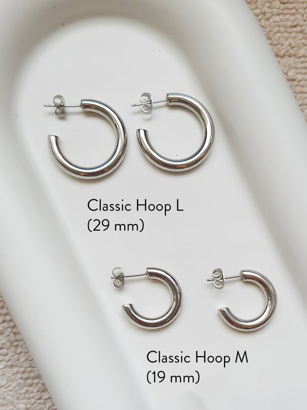 Srebrne kolczyki koła Classic Hoop M