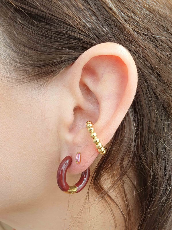 Delikatne kolczyki ze Spinelem