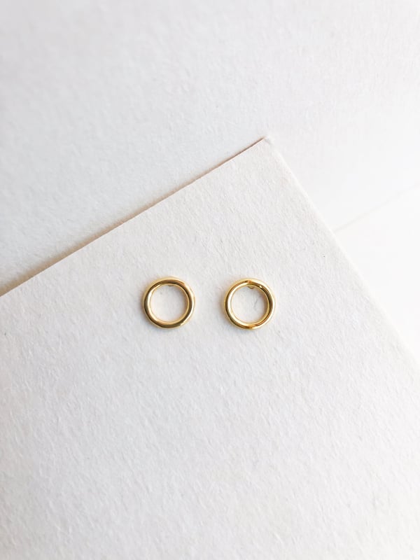 Pozłacane kolczyki Golden Circle