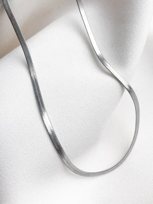 Srebrny łańcuszek żmijka Snake 40 cm