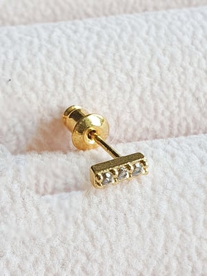 Kolczyk z cyrkoniami Micro Line - 1 szt.