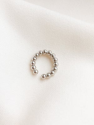 Srebrna nausznica Bubble Ear Cuff