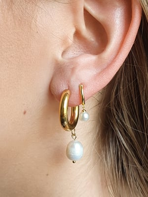 KAJO Jewels Kolczyki z perlami Hoop