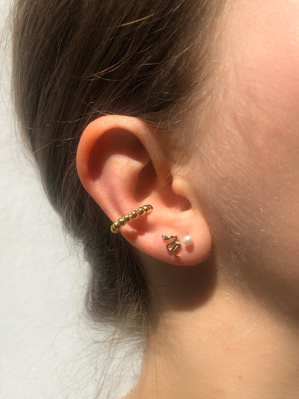 Kolczyki z wężami Golden Snake