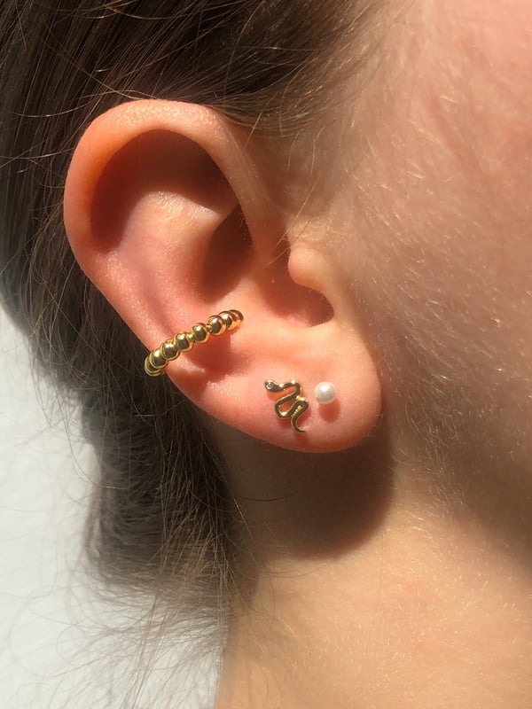 Kolczyki z wężami Golden Snake