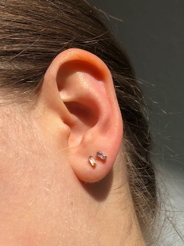 Delikatne kolczyki z Różowym Kwarcem