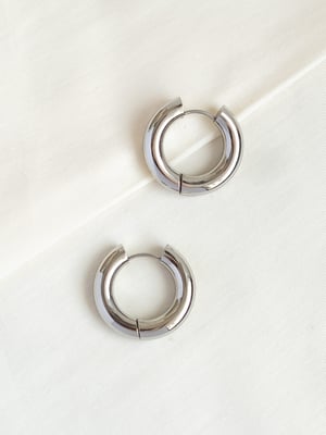 Srebrne kolczyki koła Bold Hoop XL