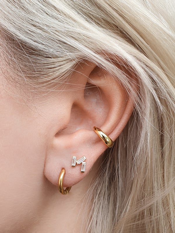Pozłacana nausznica Basic Ear Cuff