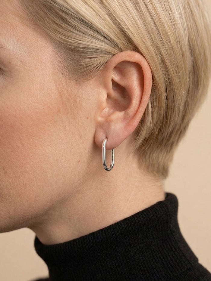 KAJO_Oval Hoop_Silver_1