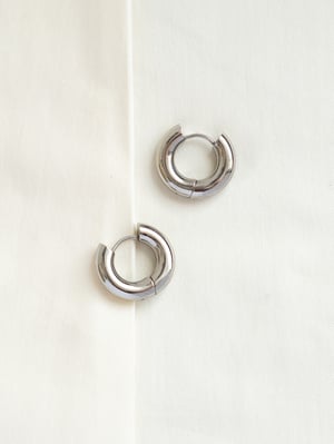 Srebrne kolczyki koła Bold Hoop